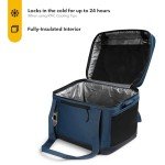 RTIC 28 Can Everyday Cooler, Soft Sided Portable Insulated Cooling for Lunch, Beach, Drink, Beverage, Travel, Camping, Picnic, for Men and Women, Navy