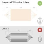 SUNCREAT Hammock Camping Hammock 2 Person Canvas Cotton Hammock, Double Travel Hammock with Carrying Bag, 475 lbs Capacity, Natural