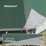 camppal 1 Person Tent for Camping Hiking Mountain Hunting Backpacking Tents 4 Season Resistance to Windproof Rainproof and Waterproof