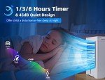 Portable Air Conditioners Fan, Evaporative Air Cooler, USB Personal Mini Air Conditioner with 3 Wind Speeds & 3 Timers Touch Screen Desktop Cooling Fan for for Home Room Camping Car Office
