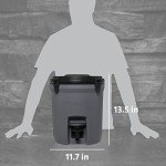 Stanley Adventure Fast Flow Water Jug 2 Gallon | Leakproof Ice Water Dispenser | Insulated Beverage Cooler | Easy Pour Spigot and Latched Foam Lid | BPA-Free | Charcoal