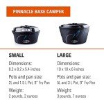 GSI Outdoors, Pinnacle Base Camper, 8-Piece Camp Cookset, Small