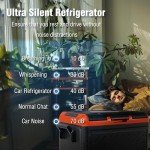 12 Volt Refrigerator, 61 Quart(58L) Super Large Single Zone Car Refrigerator, Electric Cooler with 12/24V DC, Car Fridge Portable Freezer Compressor Cooler for Car Truck RV Travel Camping and Home Use