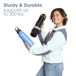 CLIQ Portable Camping Chair - Collapses to Size of Water Bottle - Lightweight Folding Chair for Camping - Outdoor Chair Supports 300 Lbs - Camp Chair Outdoor Adventures, Black