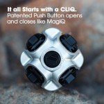 CLIQ Portable Camping Chair - Collapses to Size of Water Bottle - Lightweight Folding Chair for Camping - Outdoor Chair Supports 300 Lbs - Camp Chair Outdoor Adventures, Black