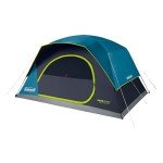 Coleman 8-Person Dark Room Skydome Camping Tent, Blue