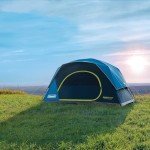 Coleman 8-Person Dark Room Skydome Camping Tent, Blue