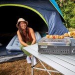 Coleman 8-Person Dark Room Skydome Camping Tent, Blue