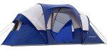 HIKERGARDEN 10 Person Camping Tent - Portable Large Family Tent for Camp, Windproof Fabric Dome Tent Outdoor for Hiking, Backpacking, Traveling (Blue)