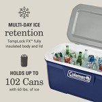 Coleman Classic Series Insulated Portable Cooler, Leak-Resistant Outdoor Hard Cooler Keeps Ice up to 5 Days, 120-Quart