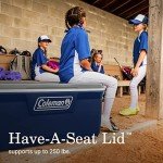 Coleman Classic Series Insulated Portable Cooler, Leak-Resistant Outdoor Hard Cooler Keeps Ice up to 5 Days, 120-Quart