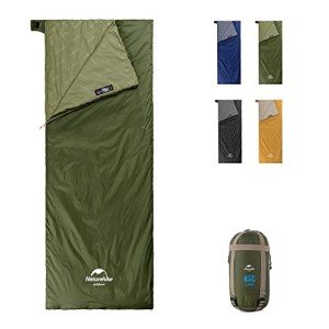 Naturehike Lightweight Sleeping Bag, Compact Ultralight Sleeping Bag, Envelope Backpacking Sleeping Bag Portable, Waterproof, Comfort with Compression Sack for 3 Season Camping, Traveling, Hiking