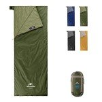 Naturehike Lightweight Sleeping Bag, Compact Ultralight Sleeping Bag, Envelope Backpacking Sleeping Bag Portable, Waterproof, Comfort with Compression Sack for 3 Season Camping, Traveling, Hiking