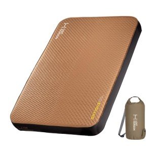 LOSTHORIZON Air & Foam Camping Mattress, Self-Inflating Sleeping Pad, 4.5" Thick, with Pump Sack, Full
