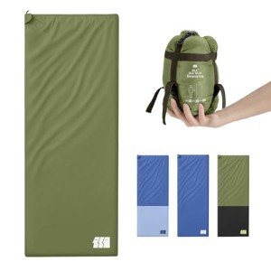 Ultralight Warm Weather Sleeping Bag - Portable, Waterproof, Compact Lightweight, Comfort with Compression Sack - Great for Outdoor Camping, Backpacking & Hiking -75" L x 30" W Fits Adults