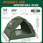 Tents for Camping,2-3 Person Pop Up Tent Easy Setup,Waterproof & Windproof Camping Tents, 60S Instant Double Layer Tent for Trekking, Family, Backpacking