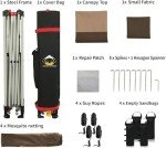 CROWN SHADES 13x13 Pop Up Gazebo, Canopy Tent, Gazebos on Clearance - Outdoor Gazebo for Backyard & Patio Furniture - Carpa Pop Up Tent with Wheeled STO-N-Go Cover Bag (Beige & Coffee)
