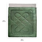 Amazon Basics 3-Season Sleeping Bag, Queen, Olive Green