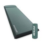 INVOKER 3.1" Self Inflating Camping Sleeping Pad, Ultra-Thick Elasticity Foam Fast Inflating 4-Season Insulated Durable Camping Mat Air Mattress with Pillow, for Tent, Car, Camping, Traveling, Green