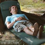 INVOKER 3.1" Self Inflating Camping Sleeping Pad, Ultra-Thick Elasticity Foam Fast Inflating 4-Season Insulated Durable Camping Mat Air Mattress with Pillow, for Tent, Car, Camping, Traveling, Green