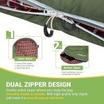 KingCamp Sleeping Bag for Adults, Extra Wide Flannel Sleeping Bag for Camping Backpacking, Warm & Cold Weather, Big and Tall, Lightweight, XL Size, Outdoor Olive