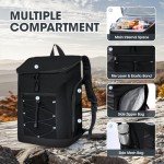 Men's and Women's Large Waterproof Insulated Cooler Backpack, Camping, Beach, Fishing, Picnic, Travel, Outdoor Leak Proof Cooler Backpack, 30 Liters, 48 Cans