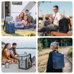 Men's and Women's Large Waterproof Insulated Cooler Backpack, Camping, Beach, Fishing, Picnic, Travel, Outdoor Leak Proof Cooler Backpack, 30 Liters, 48 Cans