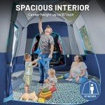 TIMBER RIDGE 5-9 Person SUV Tent with Screen Porch and Awning for Family Camping, Weather Resistant and Portable Van or Car Tent, Includes Rainfly and Storage Bag, 13' W X 10' L X 7.1' H, Blue