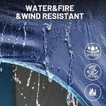 TIMBER RIDGE 5-9 Person SUV Tent with Screen Porch and Awning for Family Camping, Weather Resistant and Portable Van or Car Tent, Includes Rainfly and Storage Bag, 13' W X 10' L X 7.1' H, Blue