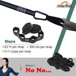 AnorTrek Camping Hammock with Mosquito Net, Double & Single Lightweight Portable Hammocks with Tree Straps, Parachute Hammock for Camping, Backpacking