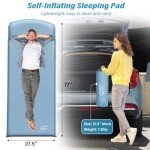 M KARMATER Self Inflating Sleeping Pad for Camping - 3.1" Thick Foam Sleeping Pad with Inflatable Bag, Lightweight Inflatable Camping Mattress Pad for Car Campings Backpacking Hiking Campings Mat