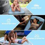 M KARMATER Self Inflating Sleeping Pad for Camping - 3.1" Thick Foam Sleeping Pad with Inflatable Bag, Lightweight Inflatable Camping Mattress Pad for Car Campings Backpacking Hiking Campings Mat