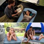 M KARMATER Self Inflating Sleeping Pad for Camping - 3.1" Thick Foam Sleeping Pad with Inflatable Bag, Lightweight Inflatable Camping Mattress Pad for Car Campings Backpacking Hiking Campings Mat