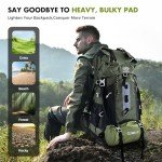 QZWLFY Camping Sleeping Pad,Double Sleeping Pad for Camping-Self Inflating 4" Extra-Thick for 2 Person with Pillow Built-in Foot Pump Inflatable Sleeping Mat for Backpacking,Hiking,Traveling,Tent