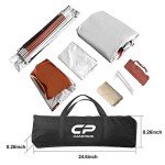 CAMPROS CP Tent-8-Person-Camping-Tents, 8 Person Waterproof Windproof Family Tent, 5 Large Mesh Windows, Double Layer, Divided Curtain for Separated Room, Portable with Carry Bag - Red