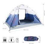 Hitorhike 2 Person Camping Tent Ultralight Easy Set Up and Carry Family Backpacking Tent for Camping, Hiking, Outdoor Festivals, Car Trip