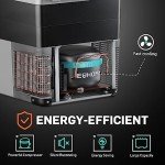 EUHOMY 12 Volt Refrigerator, 59QT(55L) Electric Cooler, 12V Fridge APP Control, 12V Cooler -4℉~68℉, Portable Freezer 12/24V DC 110-240V AC for Camping, Travel, Truck, Home