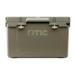 RTIC Ultra-Light 52 Quart Hard Cooler Insulated Portable Ice Chest Box for Beach, Drink, Beverage, Camping, Picnic, Fishing, Boat, Barbecue, 30% Lighter Than Rotomolded Coolers, Olive