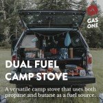 GasOne 15,000 BTU Propane or Butane Stove Dual Fuel Stove Portable Camping Stove - Patented - with Carrying Case Great for Emergency Preparedness Kit