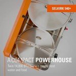 GSI Outdoors Selkirk 540+, Portable Outdoor Camping Stove, 2-Burner Propane Grill, 14,000 BTU High-Output Adjustable Burners, Integrated Igniter and Wind Guards