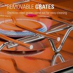 GSI Outdoors Selkirk 540+, Portable Outdoor Camping Stove, 2-Burner Propane Grill, 14,000 BTU High-Output Adjustable Burners, Integrated Igniter and Wind Guards