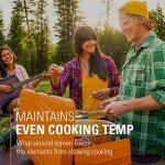 GSI Outdoors Selkirk 540+, Portable Outdoor Camping Stove, 2-Burner Propane Grill, 14,000 BTU High-Output Adjustable Burners, Integrated Igniter and Wind Guards