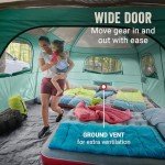 Coleman Skylodge 12-Person Camping Tent with Screen Room, Evergreen