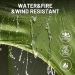 TIMBER RIDGE 5-9 Person SUV Tent with Screen Porch and Awning for Family Camping, Weather Resistant and Portable Van or Car Tent, Includes Rainfly and Storage Bag, 13' W X 10' L X 7.1' H, Green