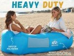 WEKAPO Inflatable Lounger Air Sofa Hammock-Portable,Water Proof& Anti-Air Leaking Design-Ideal Couch for Backyard Lakeside Beach Traveling Camping Picnics & Music Festivals