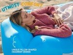 WEKAPO Inflatable Lounger Air Sofa Hammock-Portable,Water Proof& Anti-Air Leaking Design-Ideal Couch for Backyard Lakeside Beach Traveling Camping Picnics & Music Festivals