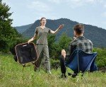 MARCHWAY Lightweight Folding Camping Chair, Stable Portable Compact for Outdoor Camp, Travel, Beach, Picnic, Festival, Hiking, Backpacking, Supports 330Lbs (Orange)