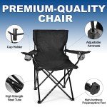 WEIDIORME 2 Pack Lightweight Camping Chairs for Adults & Teens, 250LBS Capacity Foldable Portable Chairs with Carry Bag, Compact Design for Camping, Beach, Picnics, and Outdoor Events