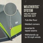 Coleman Skydome 6-Person Camping Tent with Screen Room, Rock Grey