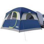 UNP SUV Tent for Camping, 6-Person Car Camping Tents, SUV Tailgate Tent for Outdoor, Easy Set Up with Rainfly 10'x9'x78in(H) (Dark Blue)